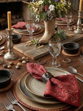 NEW Vintage Handmade 5 PC Red Paisley Handkerchief Cloth Dinner Napkins
